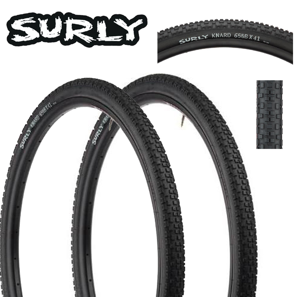 2本セット 新製品 Surly サーリー Knard 650bx41 33tpi Wire Bead Tr7510 サーリー タイヤ Atomic Cycle アトミック サイクル